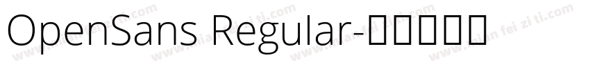 OpenSans ReguIar字体转换